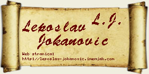 Leposlav Jokanović vizit kartica